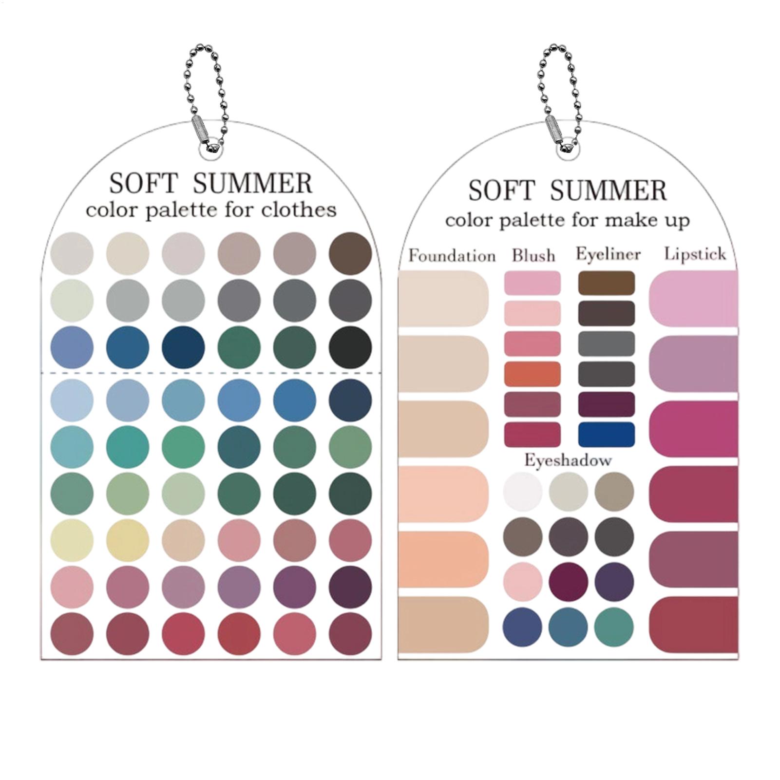 Summer Clothing Palette - 2 Pieces Acrylic Seasonal Palette Soft