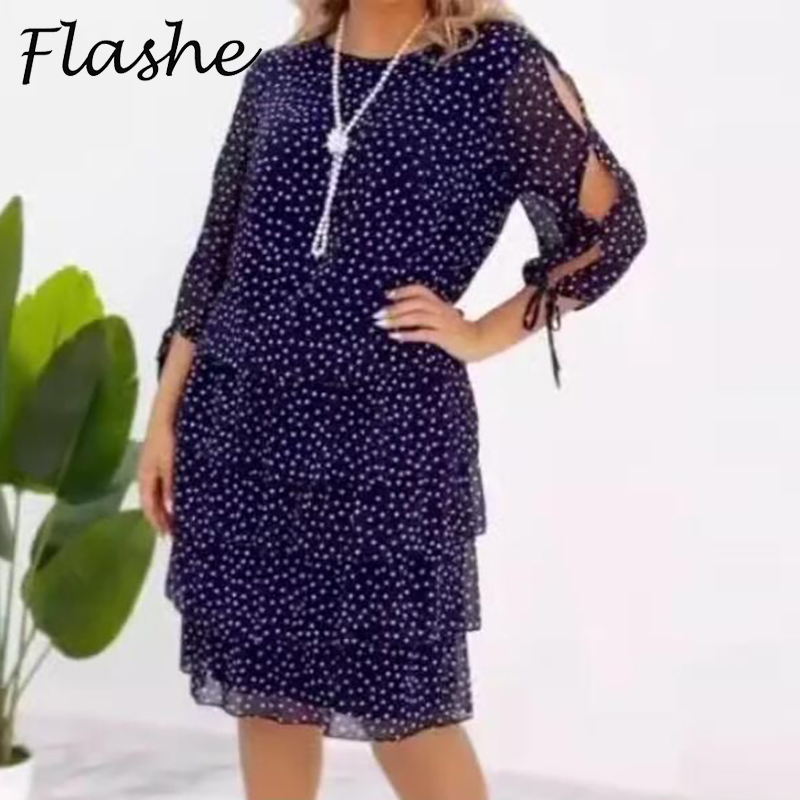 Summer Upf Clothing - Plus Size Women Dress Short Sleeve