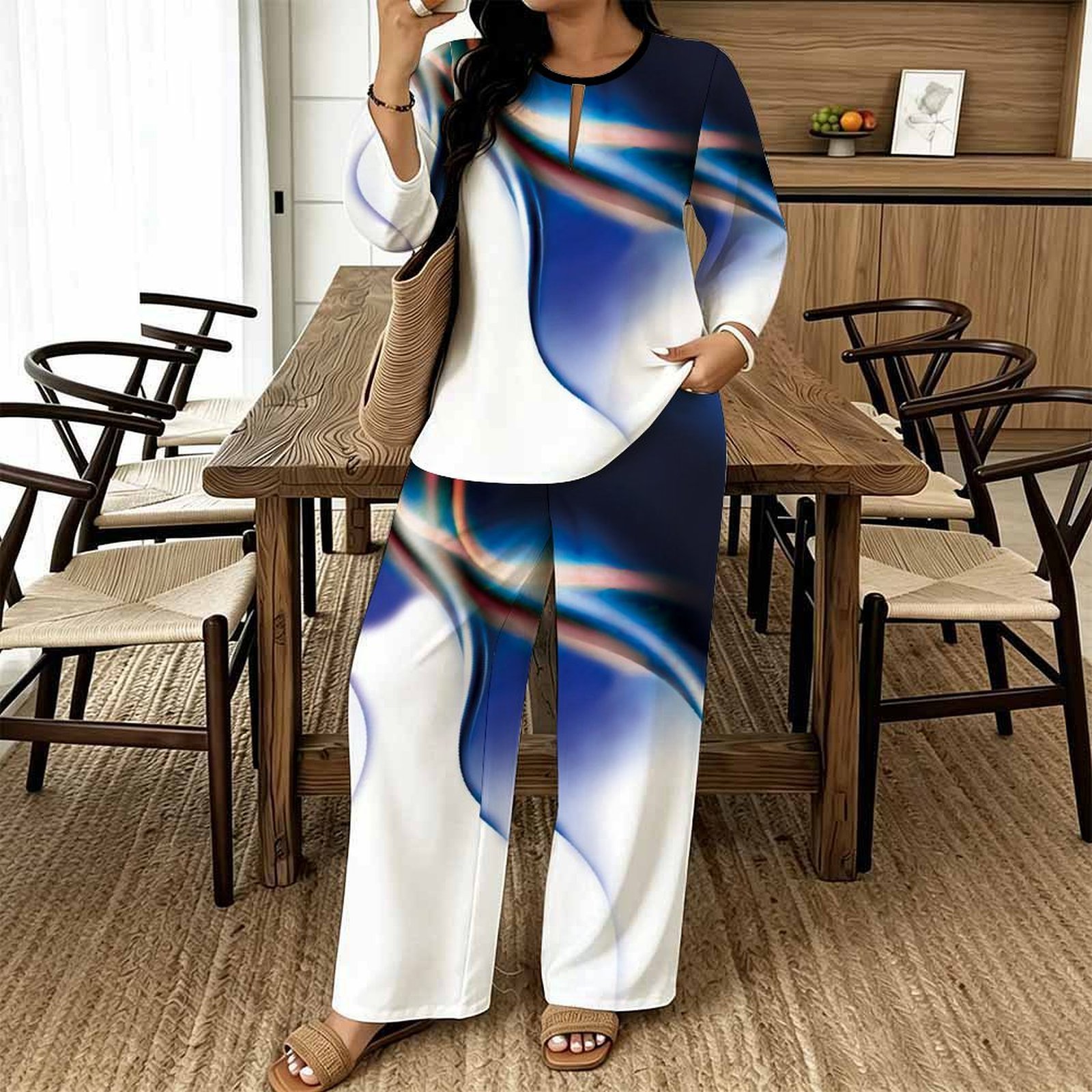 Women Casual Print Two Piece S - Summer Clothing Bundle review and price