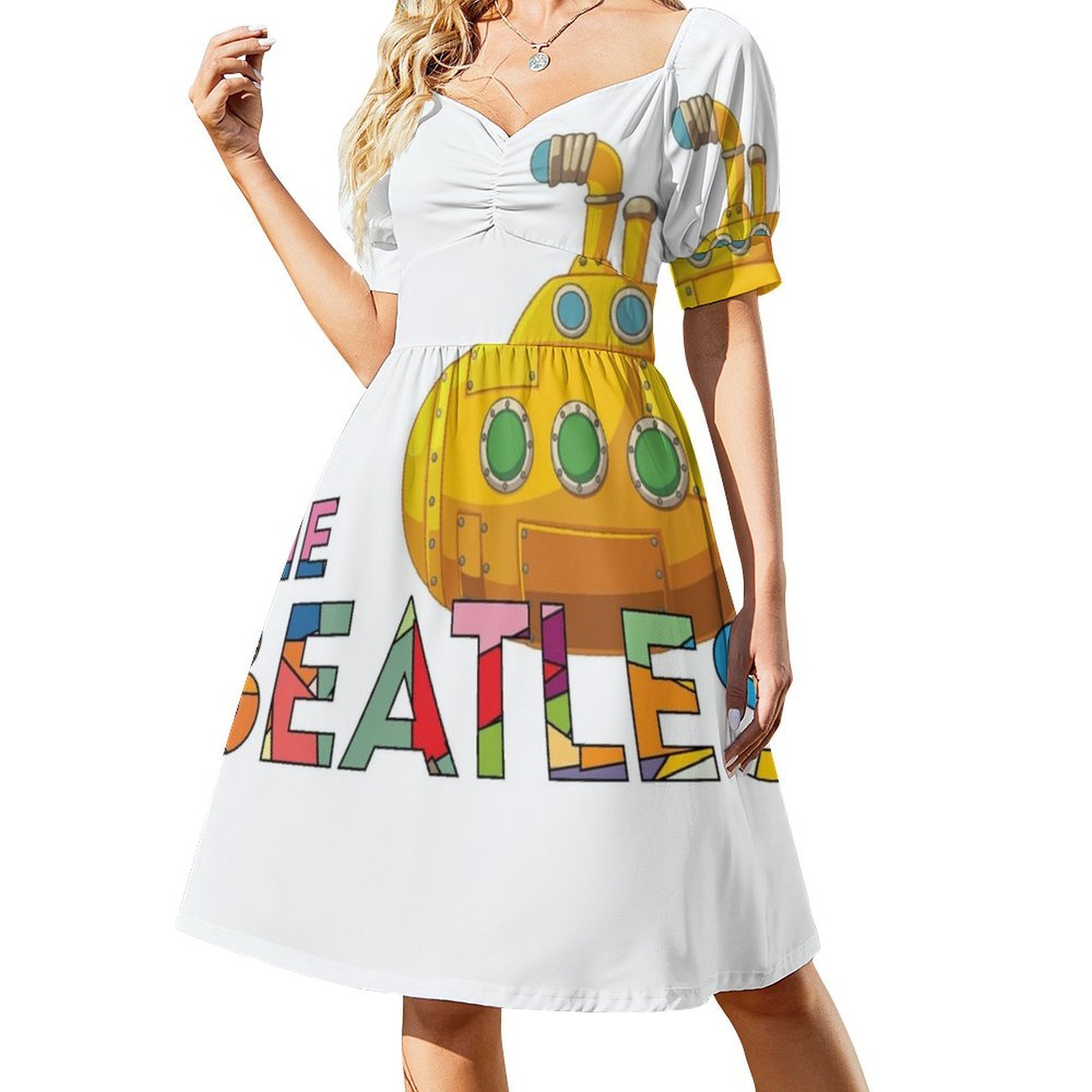 Vintage Bohemian Dress Puff Sl - Summer Clothing Options review and price