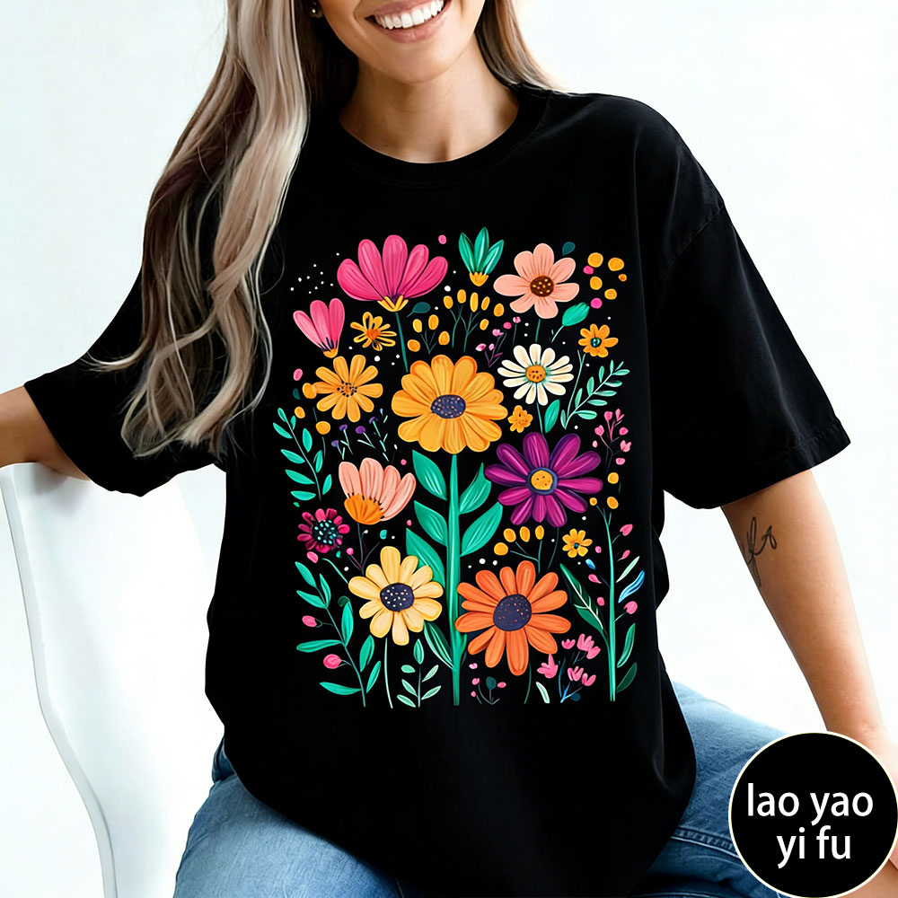 Boho Summer Floral Women TShir - Summer Clothing Vibes review and price