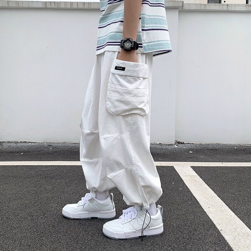 Men Bloomers Loose Cargo Pants - Summer Clothing Vibes review and price