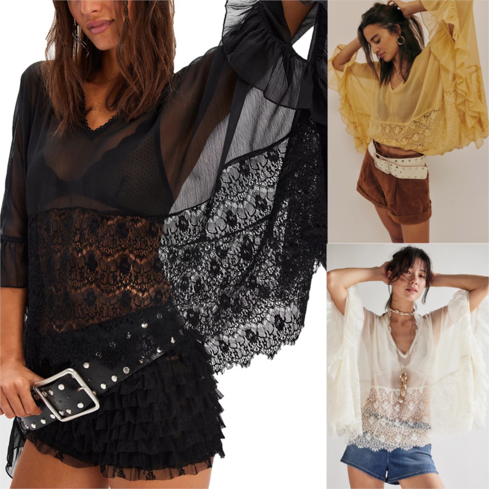 Loose Blouse For Woman Shirts  - Summer Clothing Holiday review and price
