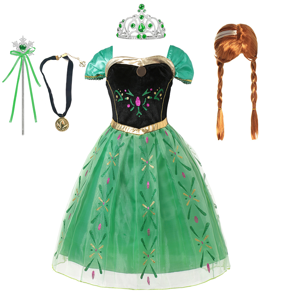 Anna Costume For Kids Girl Fan - Summer Clothing For Kids Girls review and price