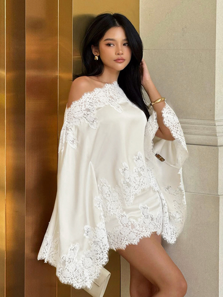 Elegant Lace Patchwork Women's - Summer Clothing Office review and price