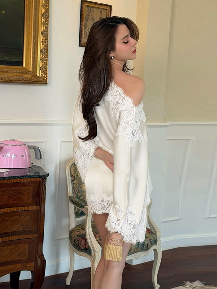 Elegant Lace Patchwork Women's - Summer Clothing Office review and price