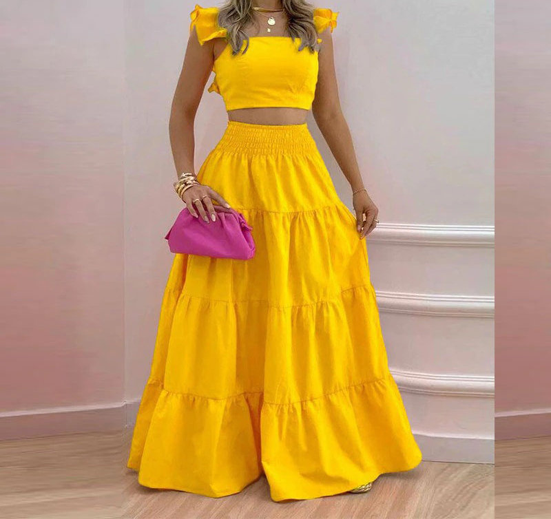Skirt Y2k Two Piece Set Womans - Summer Clothing Office review and price