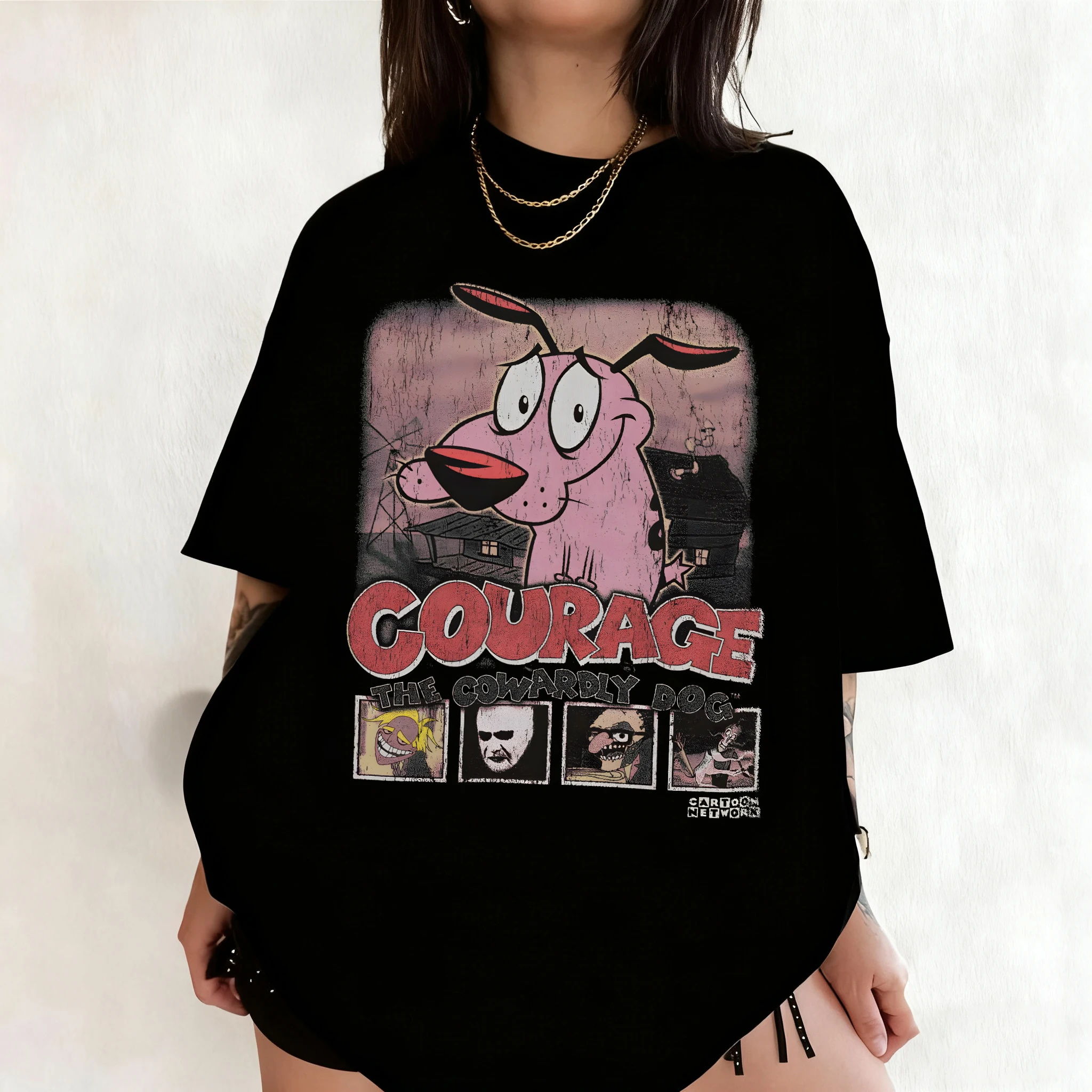 Summer Vintage Courage The Cow - Summer Clothing Cartoon review and price