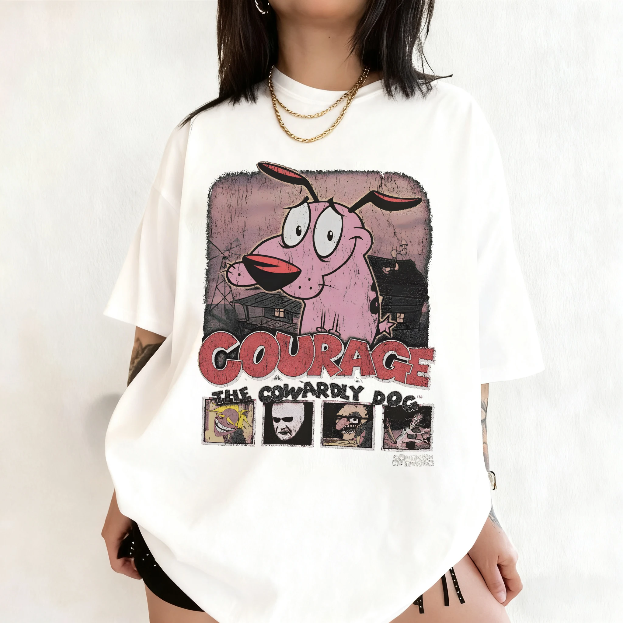 Summer Vintage Courage The Cow - Summer Clothing Cartoon review and price