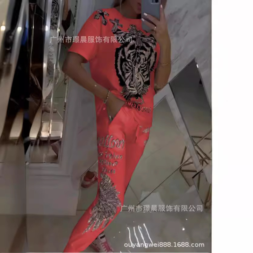 Spring Women Suit Print O-neck - Summer Clothing Bundle review and price