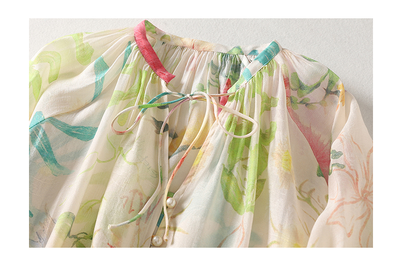 Holiday Beach Floral Boho Styl - Tie Front Shirt review and price