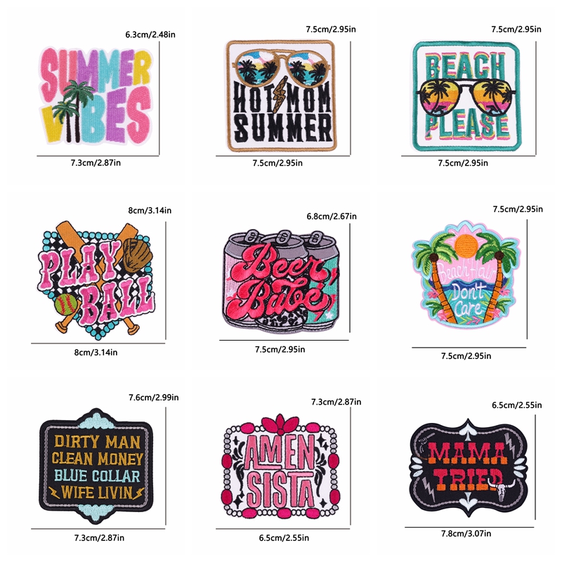 10PCS Summer Vibes Cartoon Let - Summer Clothing Vibes review and price