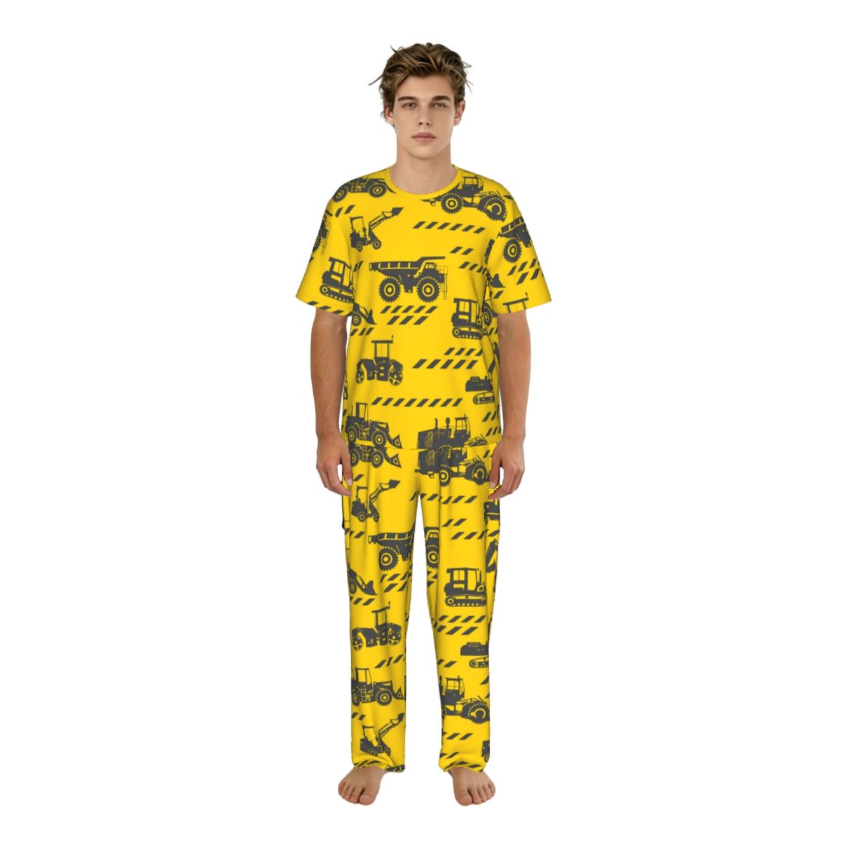 Men Pajamas Suit Short Sleeved - Summer Clothing Cartoon review and price