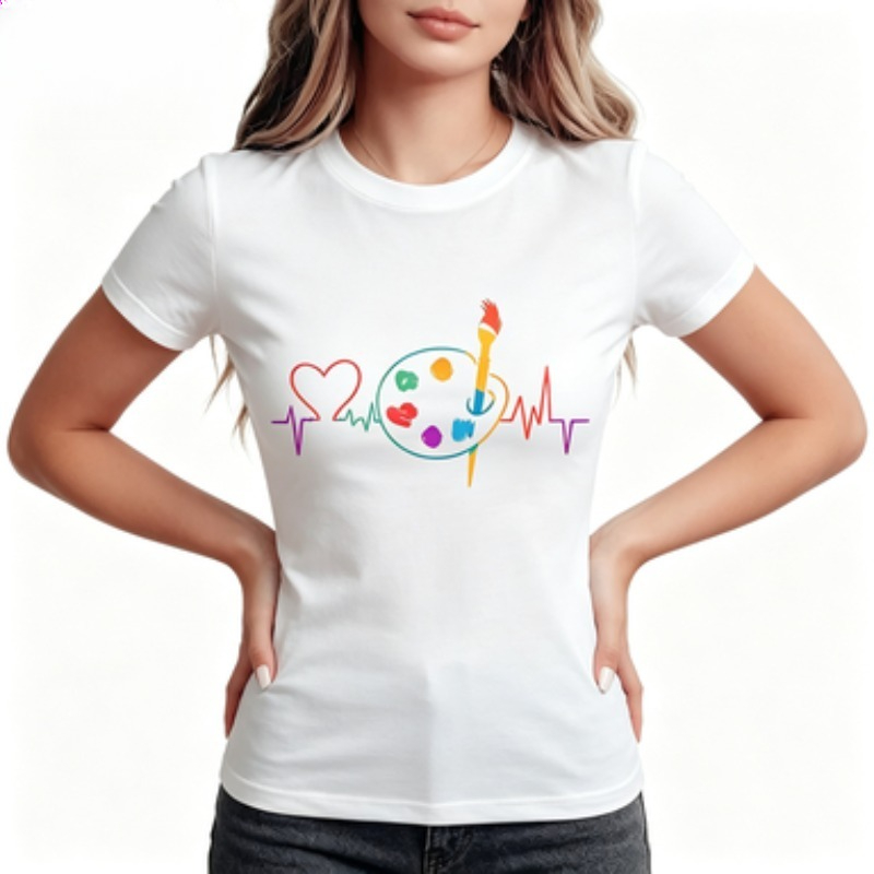 Colorful Geometric Women's Cas - Summer Clothing Palette review and price