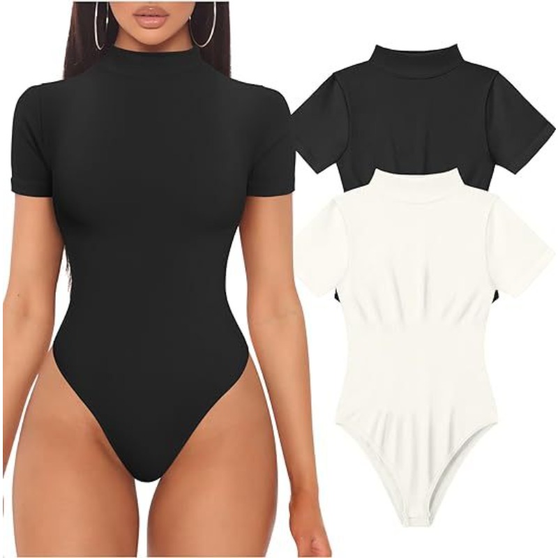 Short Sleeve Turtleneck Bodysu - Summer Clothing Bundle review and price