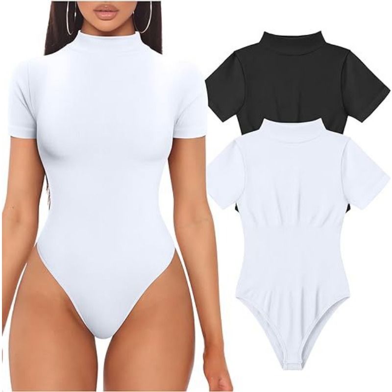 Short Sleeve Turtleneck Bodysu - Summer Clothing Bundle review and price