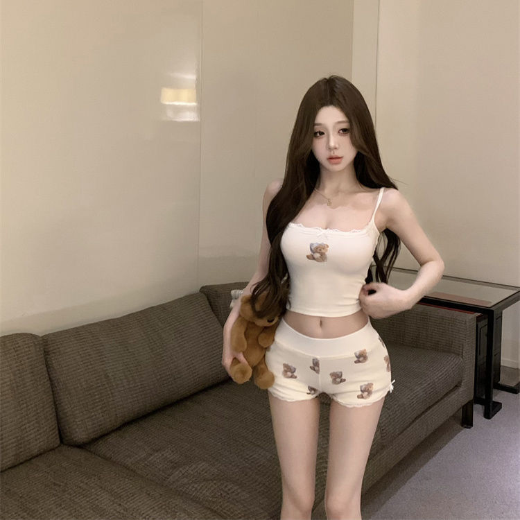 Two Piece Set,Camis and Short, - Summer Clothing Cartoon review and price