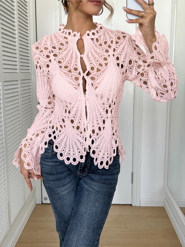 White Lace Shirt For Women Fas - Summer Clothing Holiday review and price