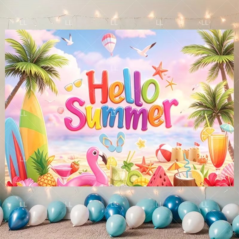 Summer Hawaii Beach Party Deco - Summer Clothing Banner review and price