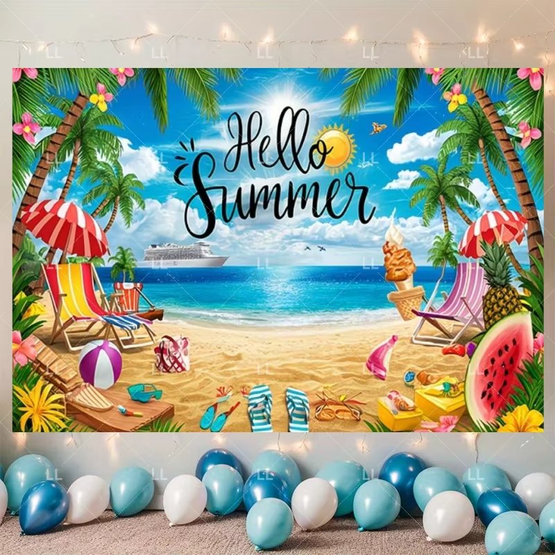 Summer Hawaii Beach Party Deco - Summer Clothing Banner review and price