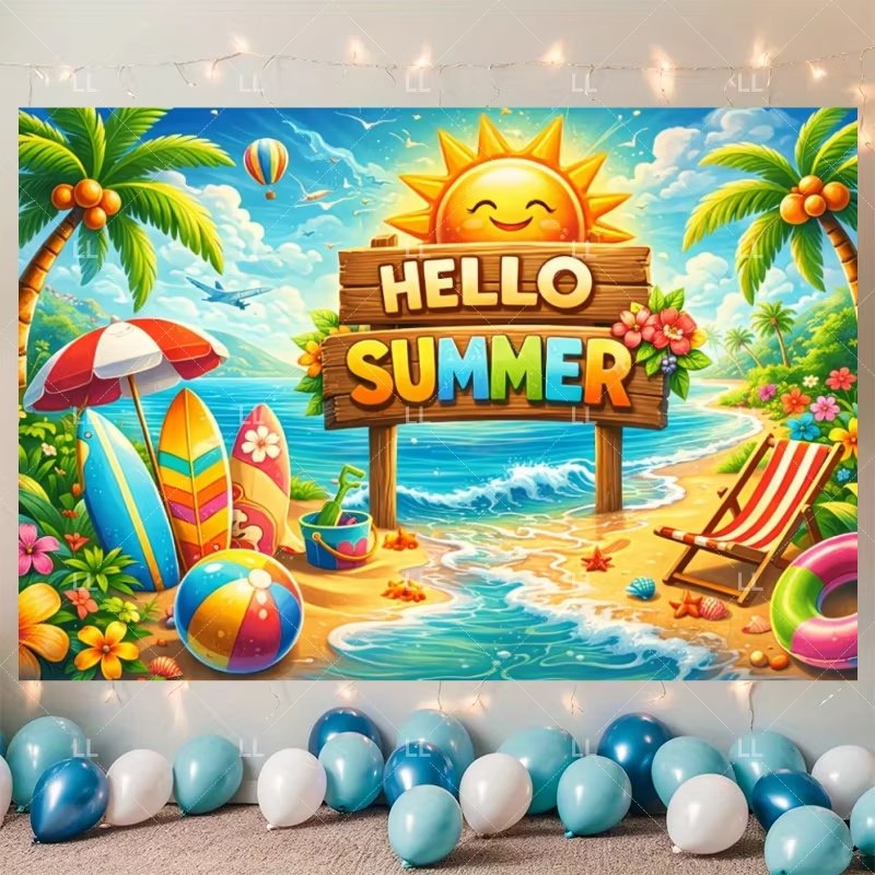 Summer Hawaii Beach Party Deco - Summer Clothing Banner review and price